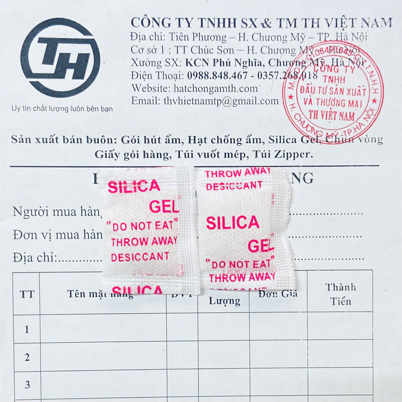 Gói hút ẩm 3g