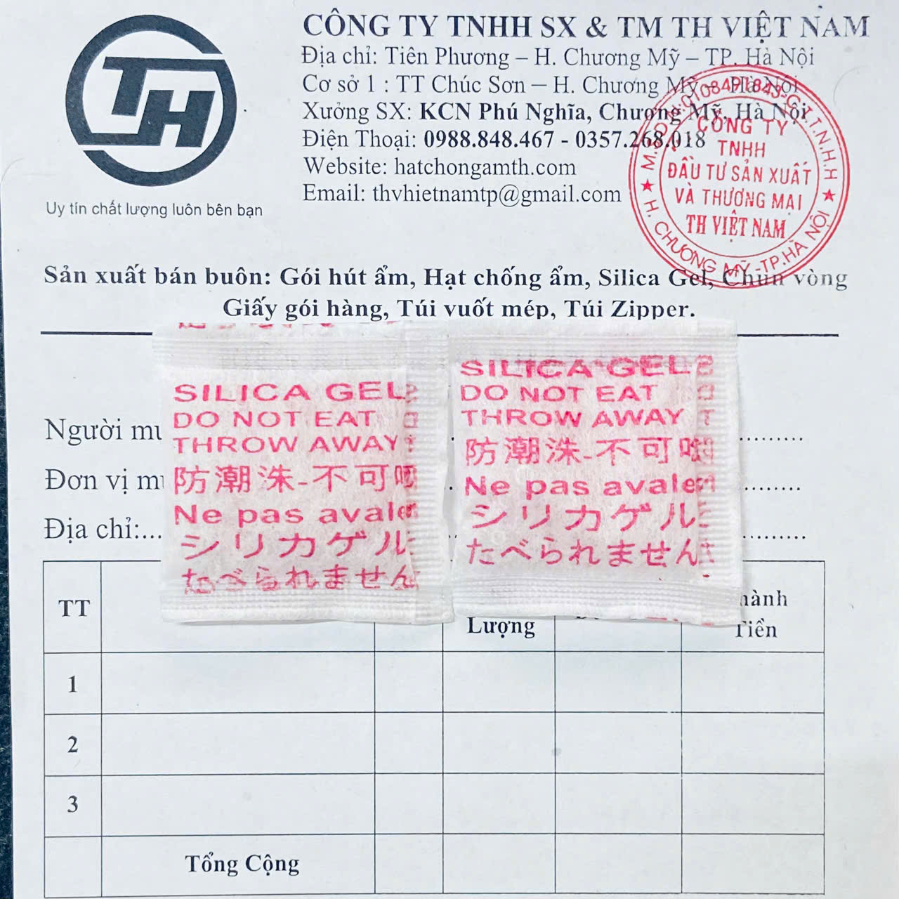Gói hút ẩm 5g