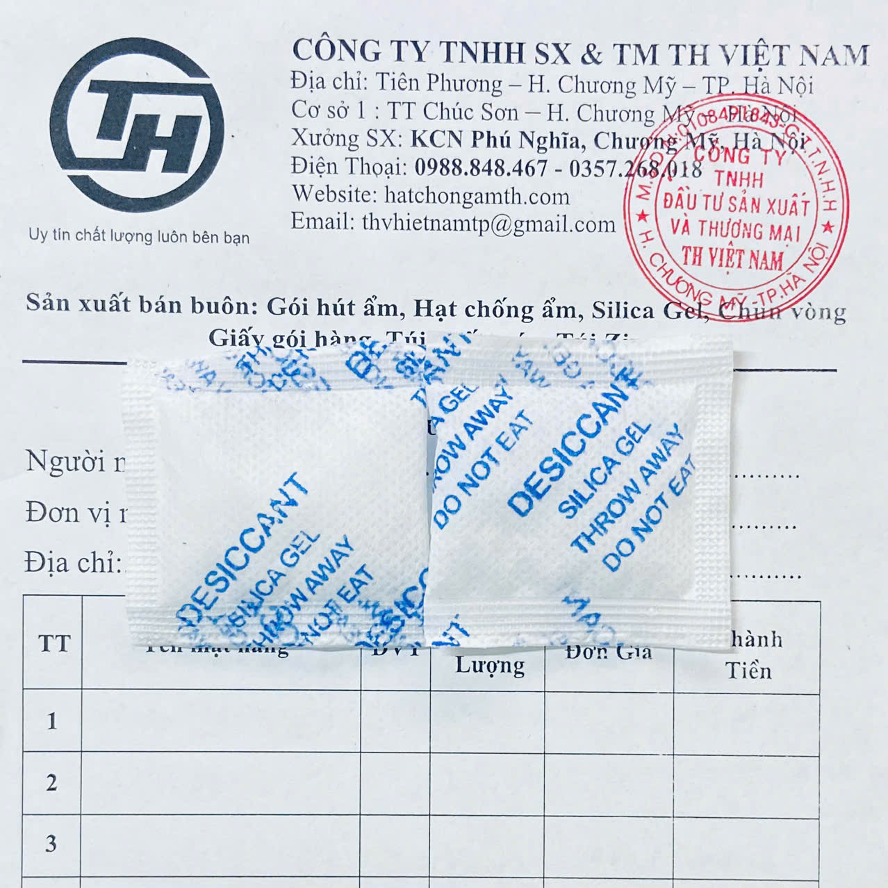 Gói hút ẩm 5g